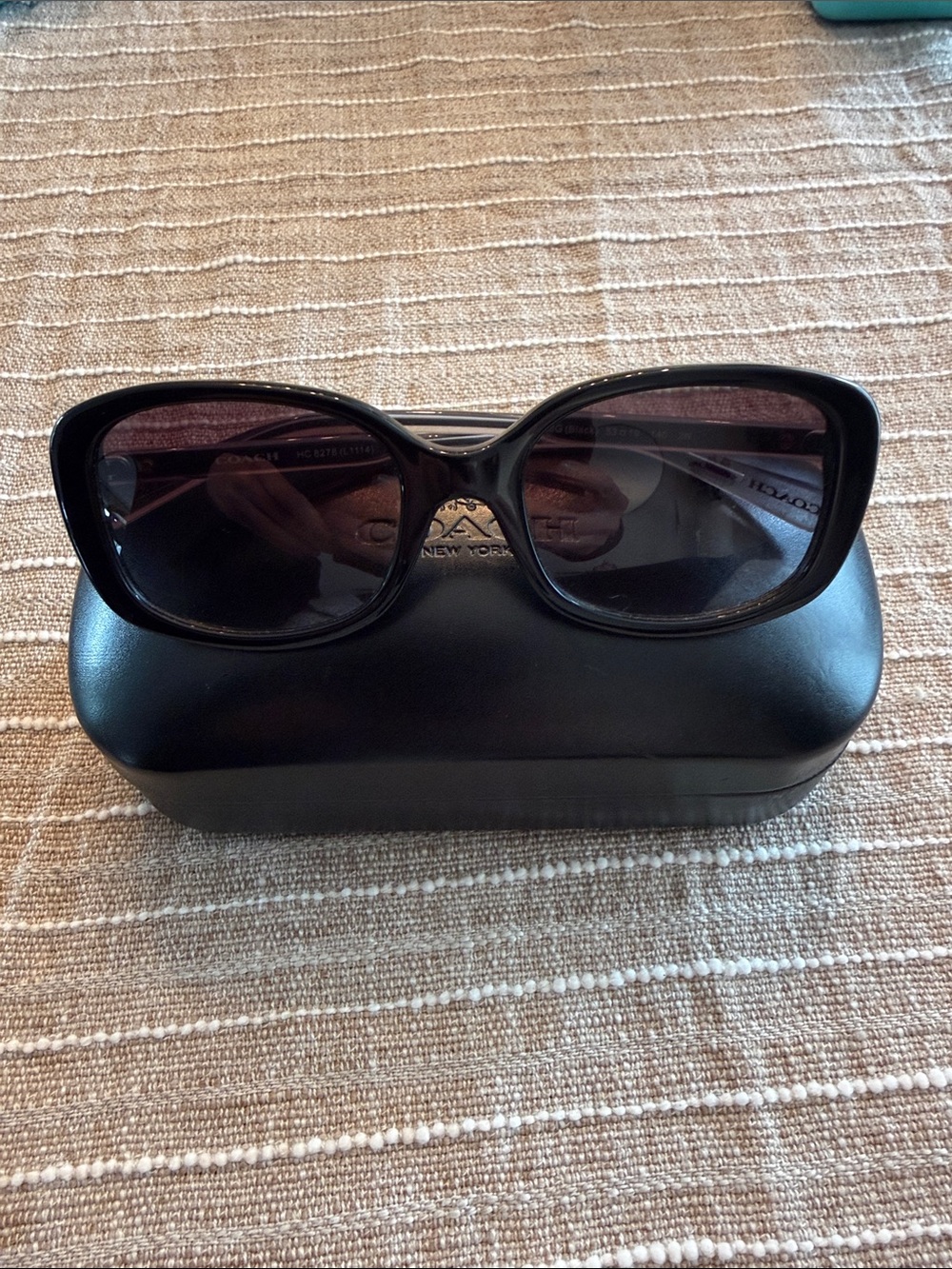 Coach Black Oversized Women's Sunglasses
